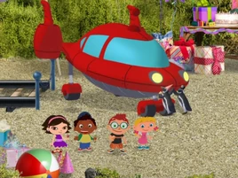 Team at the ice cream party