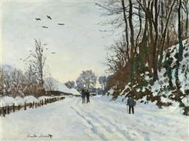 The Road In Front of Saint Simeon Farm In Winter