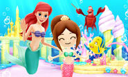 Ariel Flounder Sebastian and Mii - DMW2