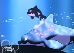Figurine Disney - La Petite Sirène Et Baleine Spot - Animal - Occasion