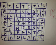 Album's name in this wordsearch by Jade