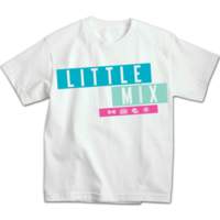 Blue/Pink Kids T-Shirt £11.99 White childrens T-shirt featuring multicolour 'Little Mix' logo. This design is printed on a soft style 100% cotton T-shirt for comfort.