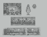 Зарисовки Хулиганов в разных местах Школы.