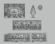 Concept art of the Lunch Lady.