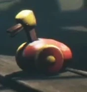 A toy based on a duck.