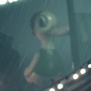 A statue of a duck character in the Carnevale.