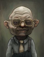 A portrait of the Hypnotist found in the Institute.