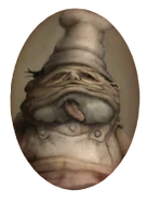 Портрет второго Повара с частично снятой маской.