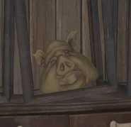 Pig head in the Vault of Curiosities.