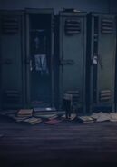 Two dead hanging rats inside a locker in the School.