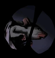 The rat succumbs to its wounds.