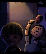 The Bully is unaware that he will be killed in a second