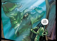 Мальчик видит себя в зеркале сильным.