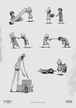 Mono little nightmares 2 Friki Sheep - Illustrations ART street