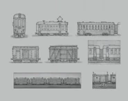 Зарисовки вагонов.