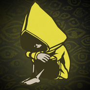 The square avatar of Six also exclusive to the Digital Content Bundle DLC/deluxe version of Little Nightmares II.