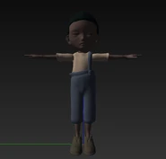 A Black Child's model in the game files.