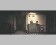 Art of several Bullies in a hallway.