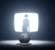 Силуэт Худого человека в конце первого трейлера к игре Little Nightmares II.