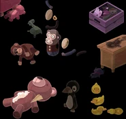 Models for toys in Very Little Nightmares, one of which being a humanoid pig.