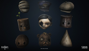 A poster of the different hats.