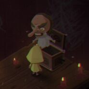 Tengu Mask as a jack-in-the-box in Very Little Nightmares.
