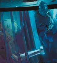 The Guard walks over to Hush.