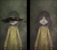 Портрет неизвестной девочки в дождевике.