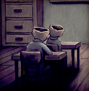 A painting of the Bullies from a concept art.