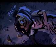 Мёртвая Хулиганка, упавшая с крыши.