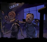 The Fat Kid successfully defeats a Bully.