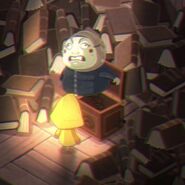 The Masked Guest as a jack-in-the-box in Very Little Nightmares.