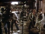 Rick Moranis filming Skid Row