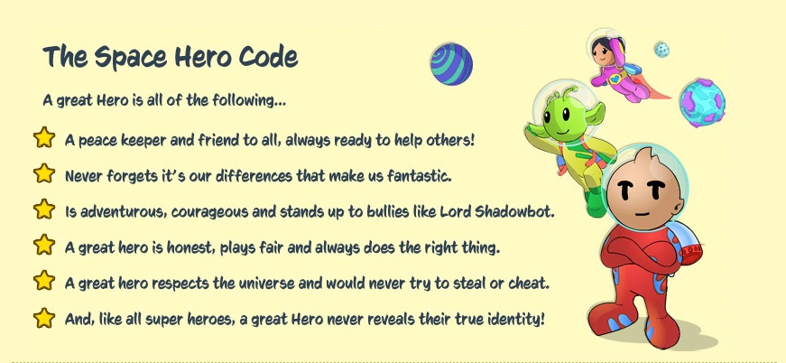 The Space Hero Code | Little Space Heroes Wiki | Fandom
