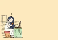 Lotte's mom grooming herself by Yusuke Yoshigaki