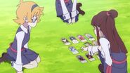 Akko lamented her inability to get the premium Chariot Card to complete her collection LWA 02