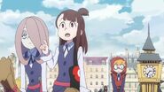 Akko sees the building where Annabel Crème about to make her public debut LWA 04