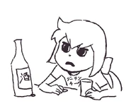 Doodle of Constanze drinking made by Takafumi Hori (堀剛史) @porigoshi