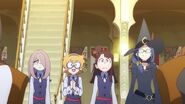 Akko being introduced to Wild Hunt event LWA 18