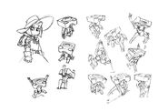 Concept art for the Stanbot's gestures featuring Constanze