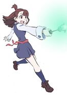 Akko with her wand by Arai Hiroki