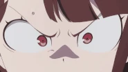 Akko determining to speak to the fairies