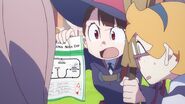 Akko reveals to Sucy and Lotte that she has signed their team for the race LWA 03