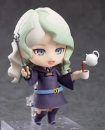 Diana using magic to pour her tea.