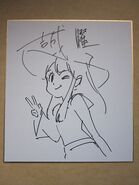 A sketch of Akko by Yoshinari from 2015 Anime Expo event