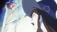 Akko spots Unnamed Four-legged Small Creature with Yellow Eyes LWA OVA