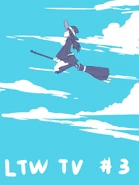 Akko flying a broom to commemorate Episode 13 by Kengo Saitō