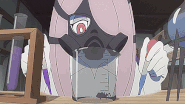 Sucy tests her Cockatrice poison-based petrification formula LWA 02