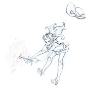 Akko attempting to cast a spell by Hiroaki Otsuji