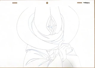 Raw in-between frame of Shiny Chariot about to greet her guests